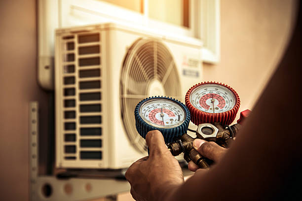 Professional Hvac Maintenance technician working in Marco Island, FL